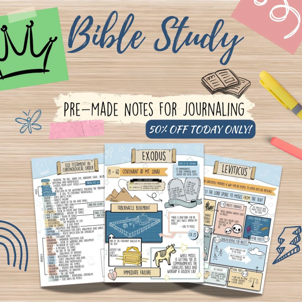 Pre - Made Bible Journaling Note Cards